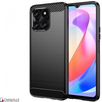 Carbon guminis dėklas - juodas (Huawei Honor X6A)